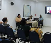 Reinaldo Lima, enfermeiro da Gerência de Operações de Saúde, falou sobre o Programa de Atendimento ao Beneficiário Portador de Lesão e Estomias