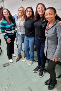 Time da Real Grandeza: Jéssica Kloczko, Edileide Souza, Flávia Carvalho Pinto, Débora Cotias e Juliane Souza