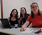 Flávia Carvalho Pinto, Jéssica Kloczko e Regina Torres em Itumbiara